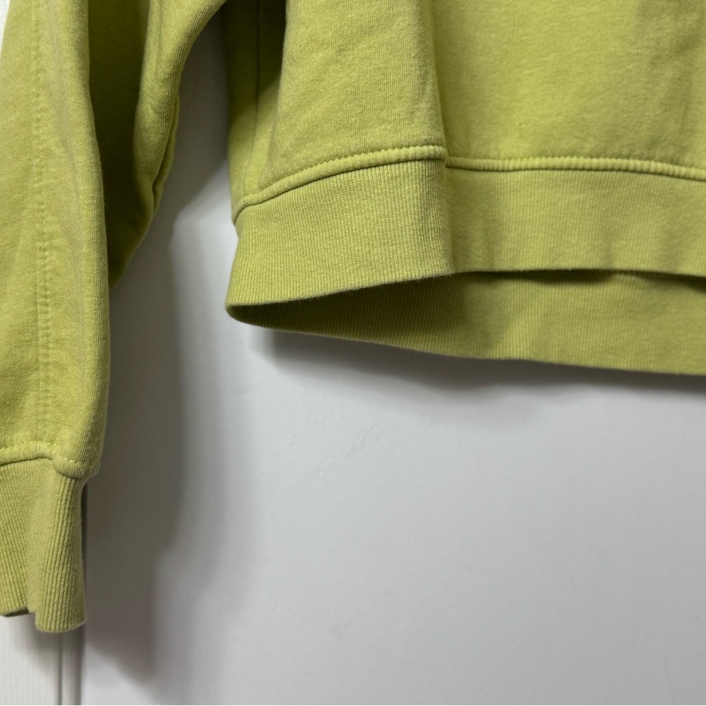 Zara sweatshirt, S, cropped, celery green, long sleeves sleeves NWOT - Picture 2 of 8